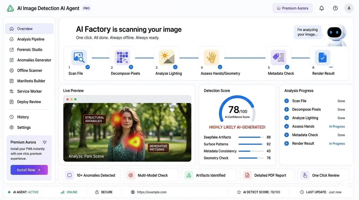 AI outlier checker dashboard — example of the AI outlier checker dashboard software